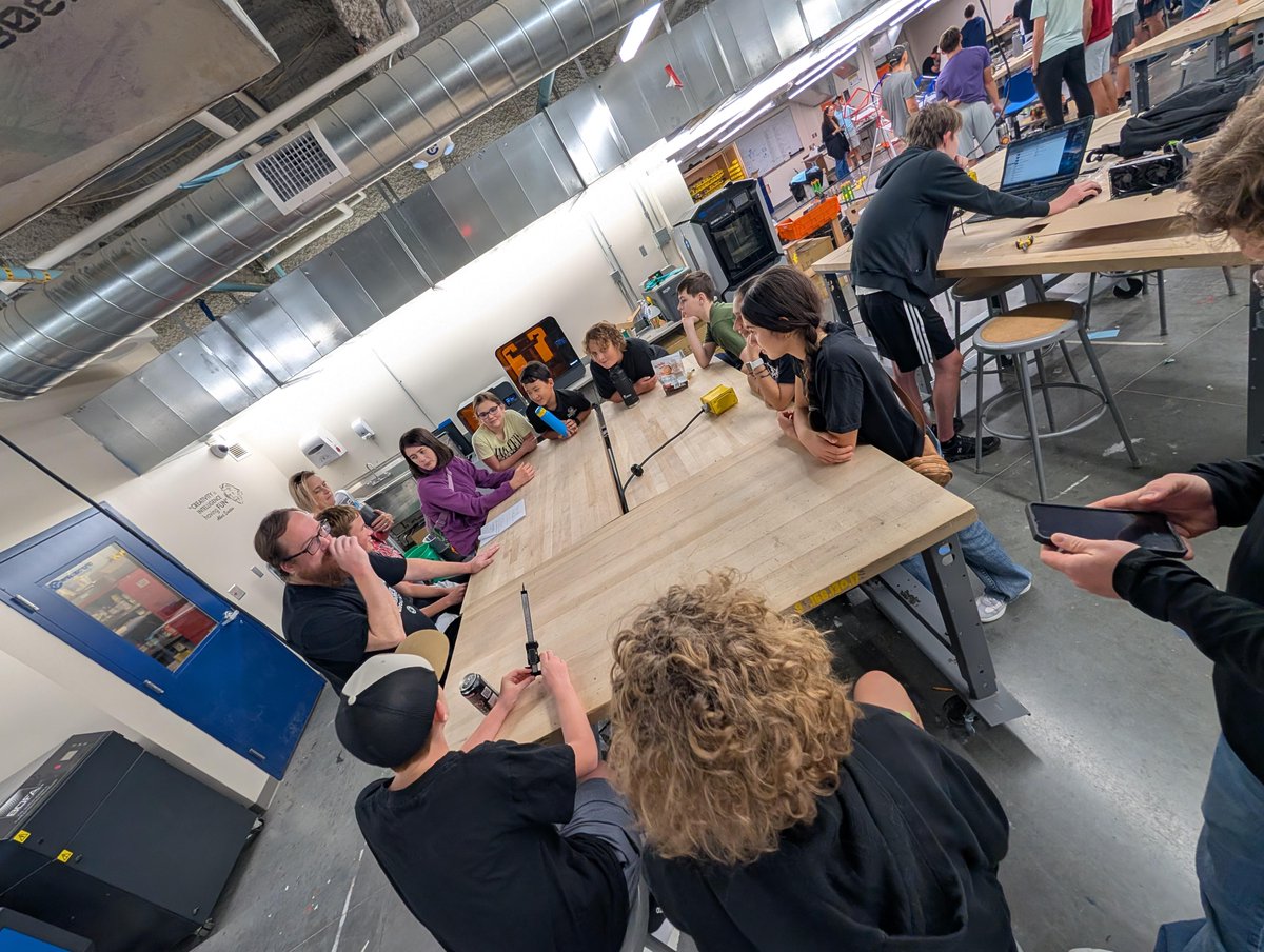 mps_russell's tweet photo. RMS kicked off its inaugural First Tech Robotics season at Creighton Prep on Saturday.  This year's game challenge looks pretty exciting.  These 7th graders can't wait to get started building, coding, and competing! #TWolfPride https://t.co/kcGi5hFfIw