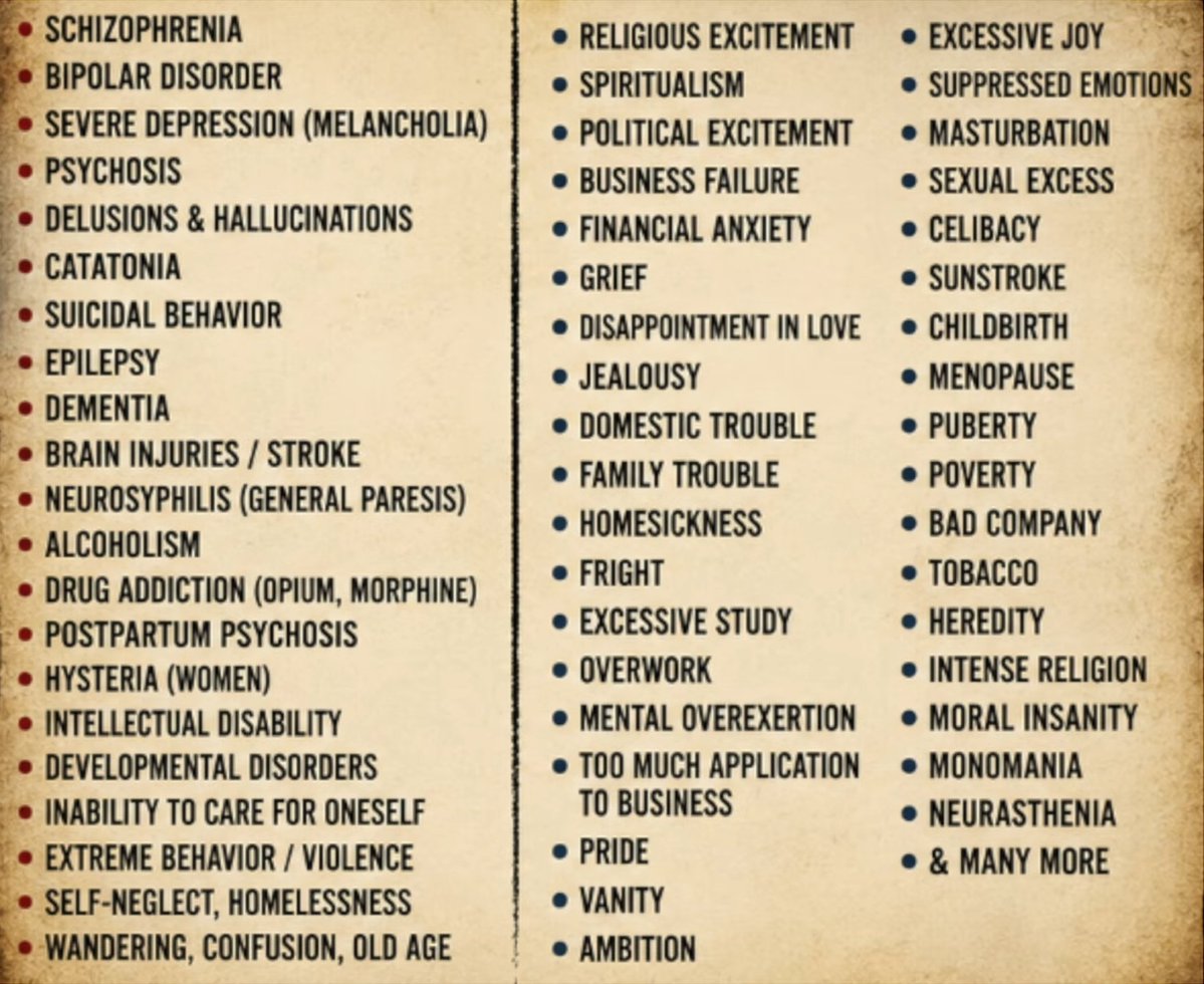 BFreaknAmazing's tweet photo. @PNWConservative If you knew the reasons why insane asylums were opened in the 1st place would you suggest that society reopen them and what would be acceptable diagnosis for accepting patient residents? https://t.co/685UsG8KAV