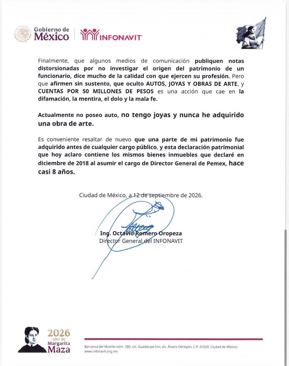vaniaperezmor's tweet photo. No me salen las cuentas entre los ingresos, de Octavio Romero Oropeza, declarados y las múltiples propiedades. Y tampoco me parece digno de un servidor público recurrir a explicaciones que dejan más dudas que respuestas, como afirmar que no tiene auto. ¿Mentiras o verdades a medias?