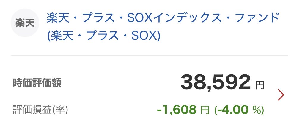 FODEX_47's tweet photo. #FODEX｜DAY 23 ⚽️

💰 評価額　73,988円
💵 元本　76,000円
📉 損益　-2,012円（-2.65%）
📊 前日比　+394円

【内訳｜前日比】
🌍 オルカン　21,124円（-29円）
💻 SOX　38,592円（+435円）
🥇 ゴールド　14,272円（-12円）

【買付】
💻 SOX　+3,000円（🩵 WIN）

フォーデンさんたのんますよ😭 https://t.co/Czpn0qeoi8