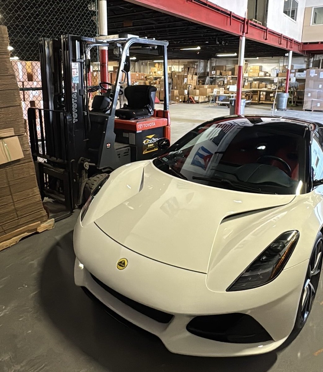 Grosfeld's tweet photo. I’m ready to Lemon my @lotuscars Emira. Amazing car to drive and looks beautiful but it’s one thing after another. https://t.co/4zMlKDxQOf