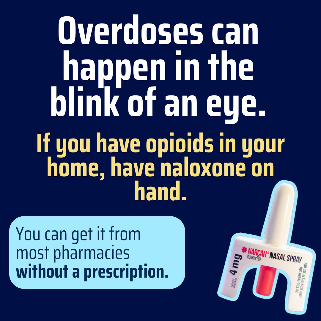 LADeptHealth's tweet photo. Don’t toss your naloxone just because it’s expired.

Research shows naloxone may remain effective long after its expiration date. Keep it accessible and use it in an overdose if it’s what you have.

📍 Find Narcan near you: https://t.co/NiS4yE7P6I