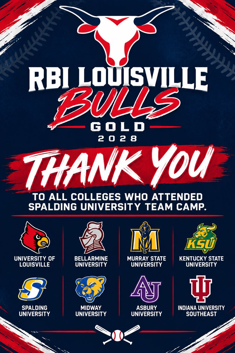 RBIBulls17UGold's tweet photo. Thank You to Coach Larry Owens and his staff for the invite to Spalding University Team Camp event‼️
Grateful to compete, learn, and develop❗️

🐂🐂🐂 https://t.co/GzqSW7noZI