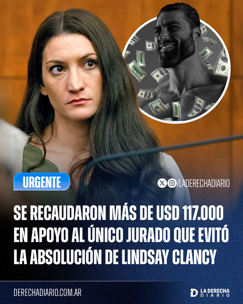 laderechadiario's tweet photo. 🚨🇺🇸 | LO LLORAN LOS ZURDOS: Ante los múltiples llamados a la violencia y escraches contra el único hombre del jurado que impidió la absolución de la infanticida Lindsay Clancy, se organizó una campaña de recaudación en su apoyo que ya superó los 117.000 dólares, mientras medios operadores amenazan con publicar su identidad pese a la protección legal de su anonimato.