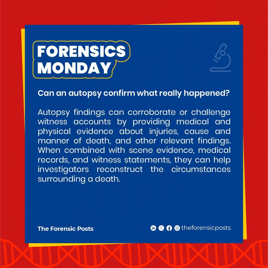 ForensicPosts's tweet photo. #Autopsy #Postmortem #ForensicPathology #ForensicScience #Forensics #ForensicInvestigation #TheForensicPosts #ForensicsMonday #TFP #CSI https://t.co/y8jwXIpGLx