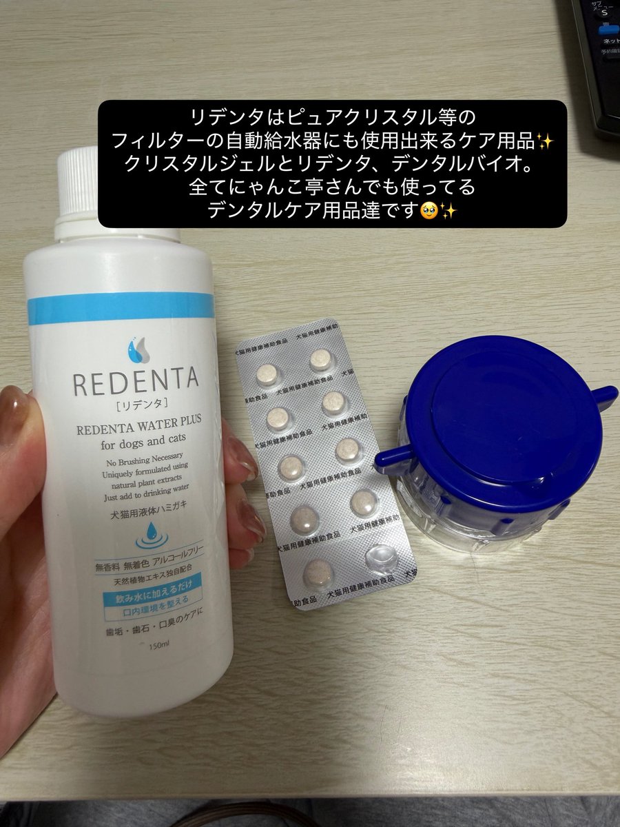 takezo_diary's tweet photo. 少し前にたけぞうに歯石が小さく出来て、
クリスタルジェルでキレイになったと安心しておりましたが、またまた結構なサイズに育ってしまってて……😭💦
これはジェルでは間に合わぬとデンタルバイオとお試しでリデンタミニサイズを購入。。(下に続く) https://t.co/p3eQdKpOes