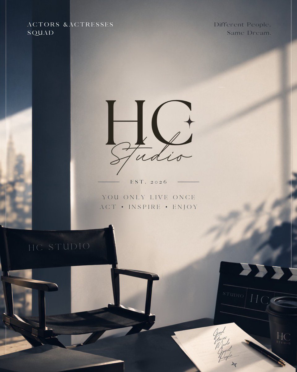 HCSTUDI0S's tweet photo. Every role carries a story, every moment deserves its spotlight ✦
Take your place, step into your character, and let’s turn every scene into a memory worth keeping.

𝗛𝗖 𝗦𝗧𝗨𝗗𝗜𝗢𝗦 — est. 2026 https://t.co/2BvRPgRora