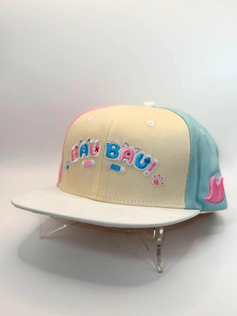 KamiOshiApparel's tweet photo. The IRL photos are here #ruffians! ✨

Made with lots of references and love! This new fuwamoco hat is debuting at #Vexpo 

#FWMCPIX https://t.co/Csj60rcNoz