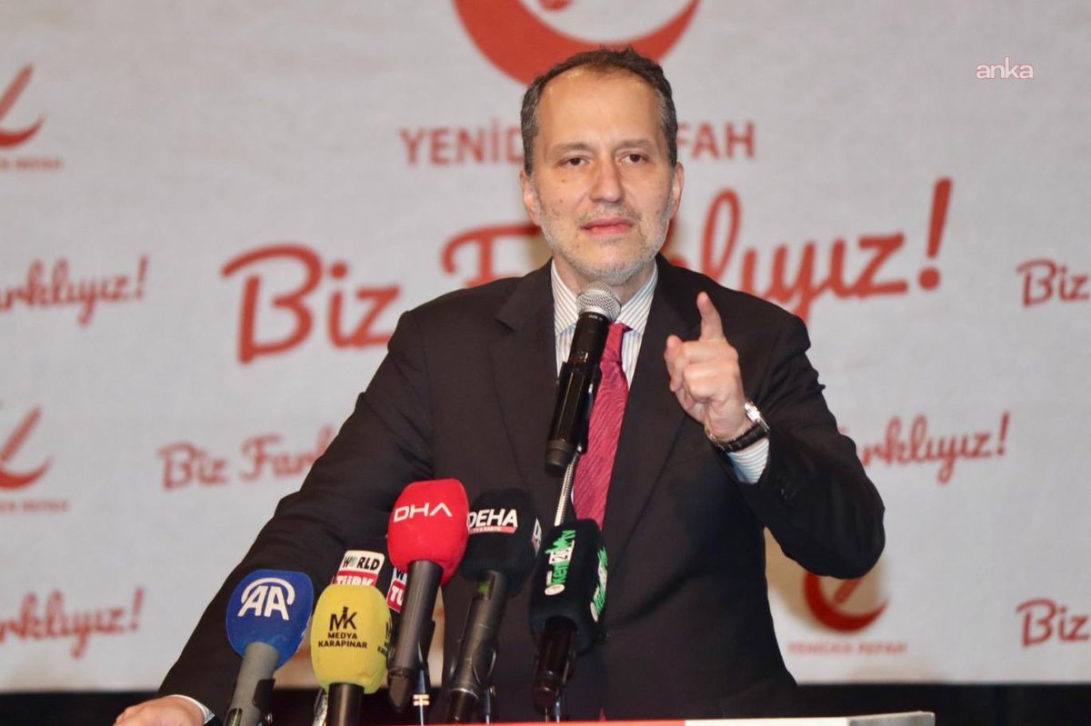 eefe_arslan's tweet photo. GENEL BAŞKANIMIZ DR. FATİH ERBAKAN:

“Bu seçimlerde Sayın Erdoğan’ı desteklemeyeceğiz. Yeniden Refah Partisi olarak kendi adayımızla milletimizin karşısına çıkacağız. Partimizin Cumhurbaşkanı adayı, Genel Başkan olarak şahsımdır.” https://t.co/0u1gVX8UcS