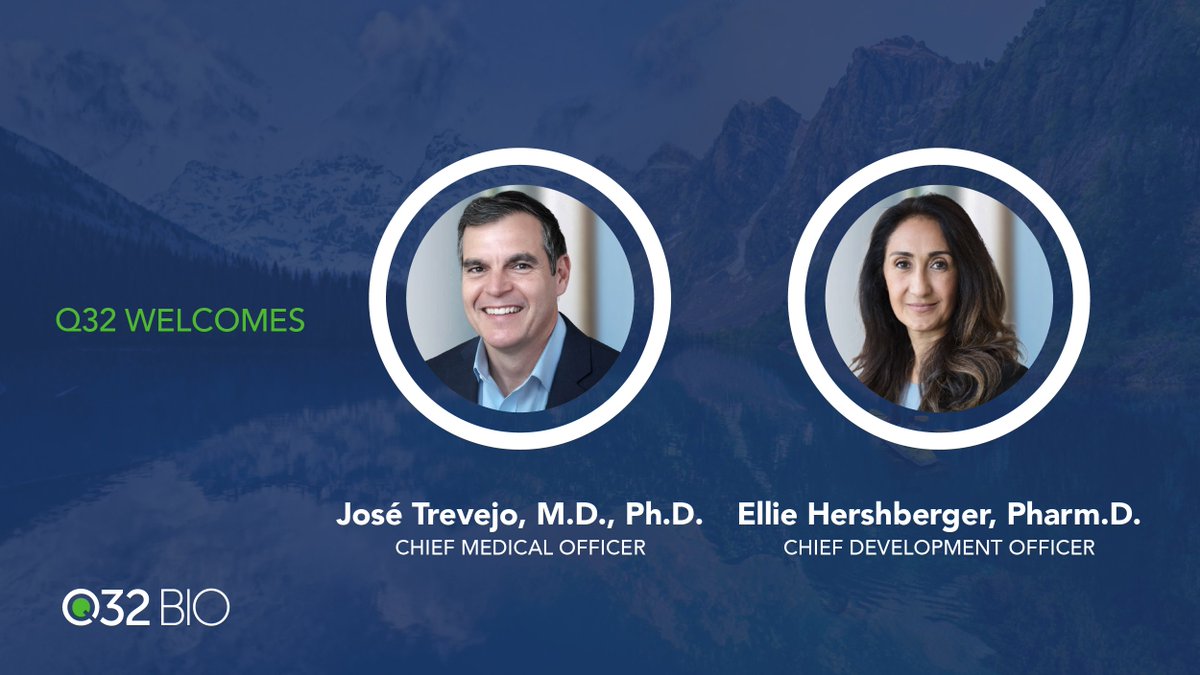 Q32Bio's tweet photo. Excited to welcome José Trevejo, M.D., Ph.D., as Chief Medical Officer and Ellie Hershberger, Pharm.D., as Chief Development Officer as we prepare to advance bempikibart into a registration-directed program for #alopeciaareata. Learn more: https://t.co/LsU2kplGqx https://t.co/y1FMEDAWcL