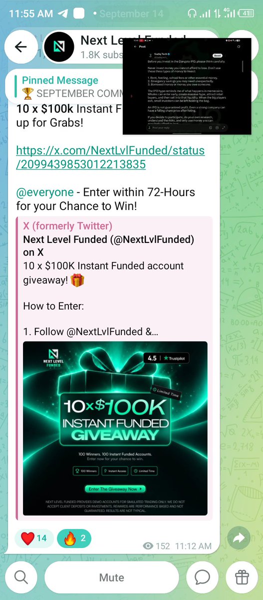 norelation55's tweet photo. @NextLvlFunded @SpencerNLF Comfirm https://t.co/blV0AZrWLL