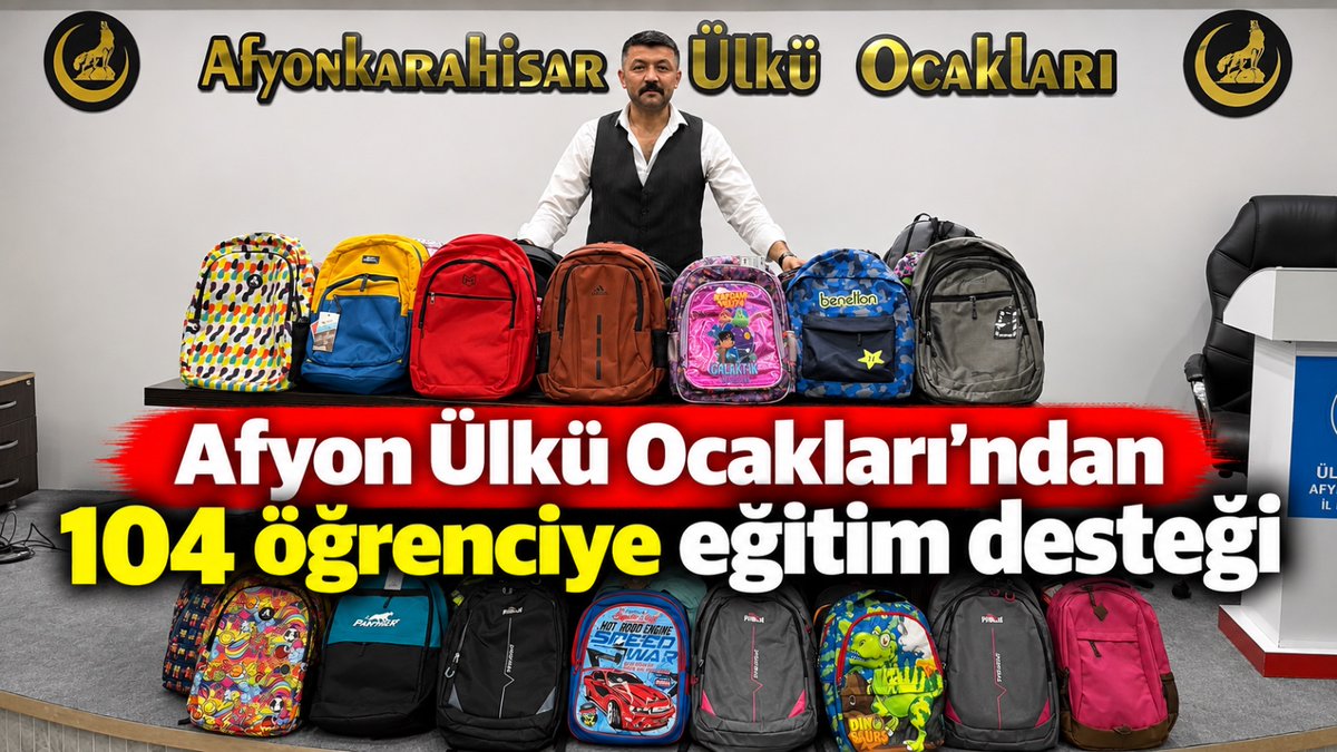 AfyonPostasi's tweet photo. Afyon Ülkü Ocakları'ndan 104 öğrenciye eğitim desteği https://t.co/nNvwZOA8Be https://t.co/NlRPYkosKI