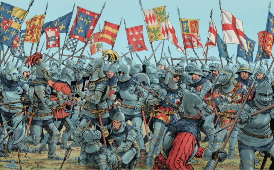Bigvadrouiller1's tweet photo. On September 14, 1435, John of Lancaster, Duke of Bedford and Regent of France, died in Rouen. Having promised his brother, King Henry V, before the latter's death in 1422 that he would hold Normandy and maintain the Burgundian alliance, he didn't saw everything collapse.

His death, occurring right in the midst of the Congress of Arras involving the French, English, and Burgundians, accelerated negotiations; Philip the Good, Duke of Burgundy, seized the opportunity presented by instability in England to conclude a separate peace with France.

The reconquest of Normandy had begun long before, right at the start of the English invasion, with the recapture of some strongholds; however, it was in the summer of 1449 that King Charles VII launched the major reconquest operation. This campaign would take just over a year 1449-1450, whereas the English had taken two years to conquer the duchy 1417-1419.