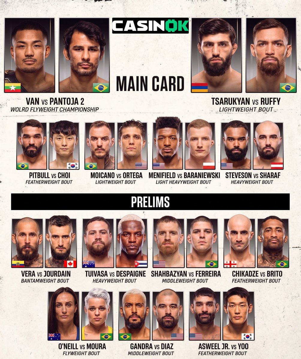 CasinokCom's tweet photo. 🚨 AAAAAND NOW 🚨

🏆 We're making a BIG Prediction Challenge for the UFC 331 event

How to Enter:
Comment your picks and your CasinOK username ✅
1 correct guess = 1 point ✅

First THREE winners with the most points will get $100 each 💸

Deadline: 19 September | 1 hour before the event ⏳

Good Luck! 👑