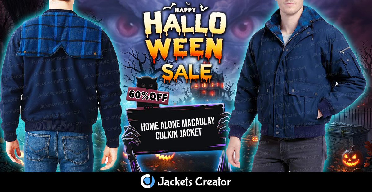 jacketscreator's tweet photo. ๐ Home Alone Kevin McCallister Blue Jacket ๐๐ฅ
Bring Kevinโs iconic Home Alone style to life! ๐ฌโ๏ธ
๐ HALLOWEEN SALE โ 60% OFF! ๐
๐ Shop Now: https://t.co/bvW6g1XOTe
#HomeAlone #KevinMcCallister #MovieJacket #HalloweenSale #60Off https://t.co/vrQlNG14OV