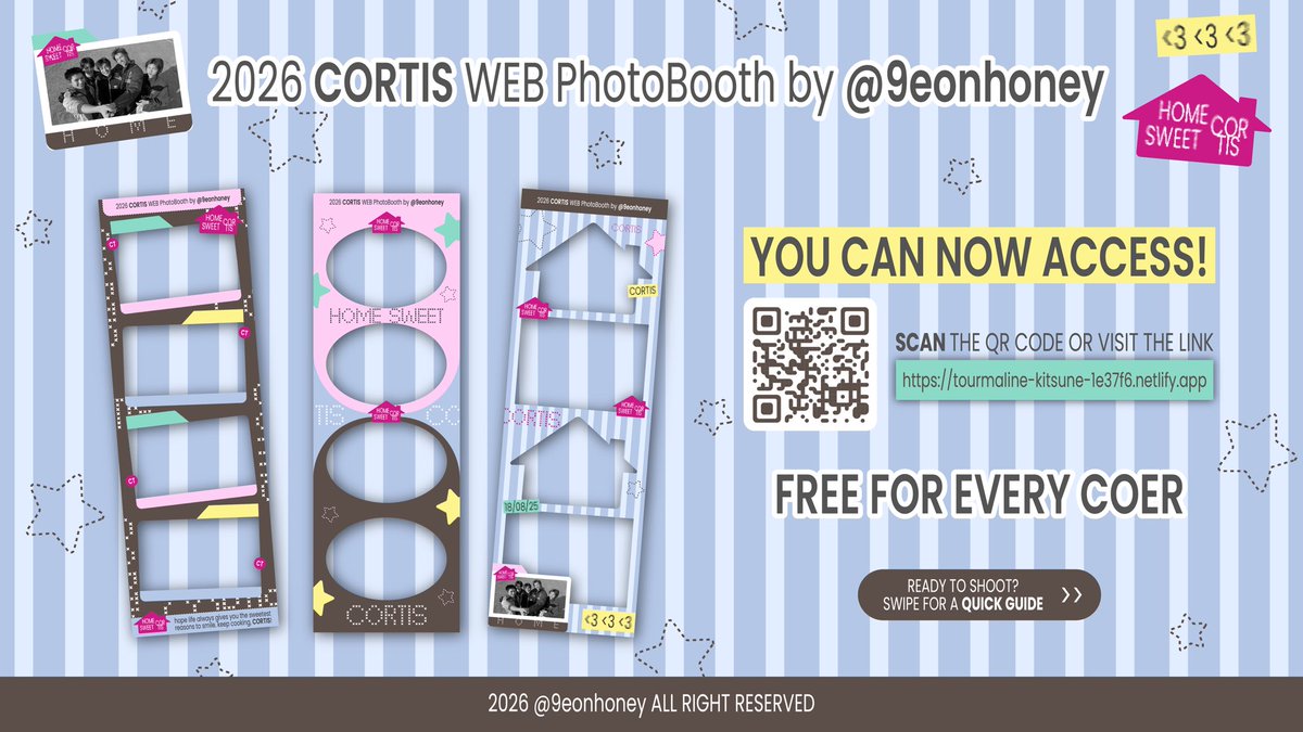 9eonhoney's tweet photo. CORTIS WEB PhotoBooth by @9eonhoney ⭐️
FREE FOR EVERY COER!<3

link :
🔗 https://t.co/YsenlAHOfg

#CORTIS #FRAME https://t.co/7kUhIFlKPT