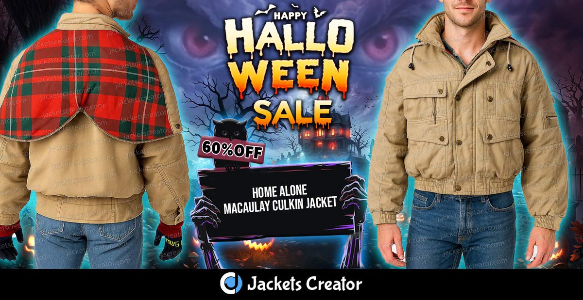 jacketscreator's tweet photo. ๐ Home Alone Kevin McCallister Jacket ๐ฅ๐ค
Bring Kevinโs iconic Home Alone style to life! ๐ฌโ๏ธ
๐ HALLOWEEN SALE โ 60% OFF! ๐
๐ Shop Now: https://t.co/3kmvlmHZXQ
#HomeAlone #KevinMcCallister #MovieJacket #HalloweenSale #60Off https://t.co/idak4twium