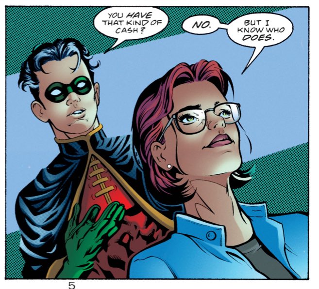 Mmimiskry's tweet photo. Another thing that infuriates me: modern Barbara Gordon being written incapable of doing anything even slightly morally gray meanwhile 90’s Babs was using criminals money to fund her vigilantism https://t.co/L96q3HfkAI