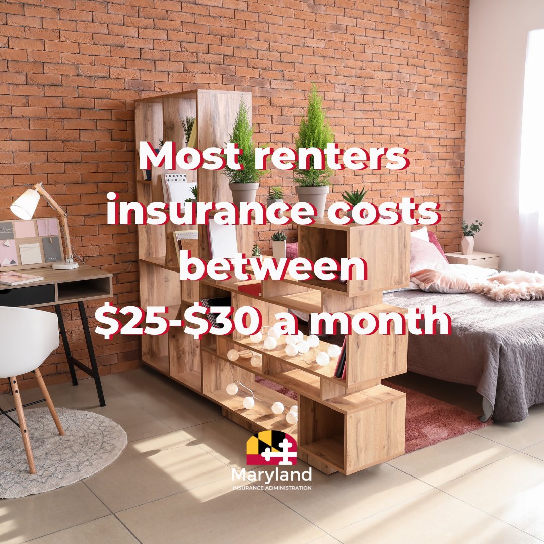 MD_Insurance's tweet photo. Do you have renters insurance? The Maryland Insurance Administration encourages all Maryland renters to educate themselves about renters insurance and to consider purchasing a policy. Find out why it's important: https://t.co/ApAgjJuJ7H #MDInsurance https://t.co/nUPH3HcPEh