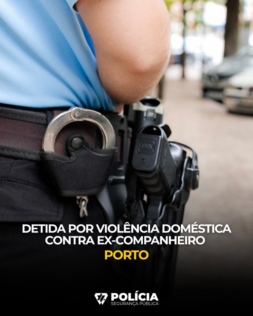 PSP_Portugal's tweet photo. A PSP deteve uma mulher de 40 anos por violência doméstica contra o ex-companheiro, de 57 anos, após agressões e ameaças graves na via pública. A suspeita já tinha cumprido dois anos de prisão efetiva pelo mesmo crime. Foi-lhe aplicada a medida de prisão preventiva. https://t.co/mINLJ7dkVi