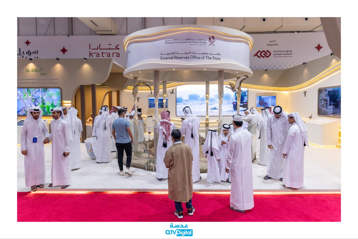 qtv_digital's tweet photo. مشاركاتٌ تعكس الاهتمام والعناية التي توليها مختلف الجهات لإرث الصيد والصقور، 
وتؤكد حرصها على صون هذا الموروث الأصيل وتعزيز حضوره.

#معرض_سهيل 2026 https://t.co/okqT20dJnw