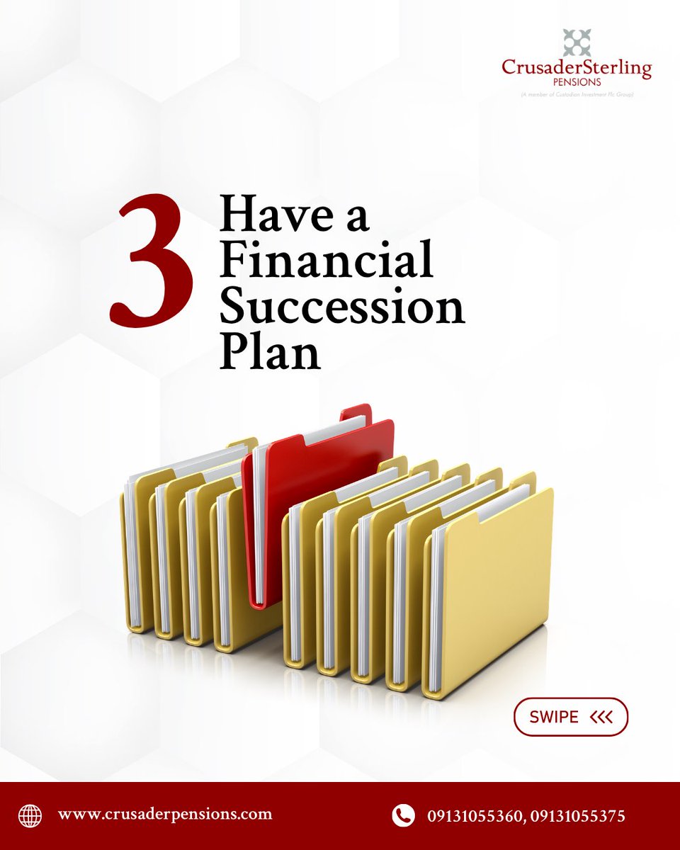 CSPensions's tweet photo. Happy New Week MVP!

Swipe to see 5 financial moves to make before you turn 50. 

#CrusaderSterlingPensions https://t.co/elLkxmwgzD