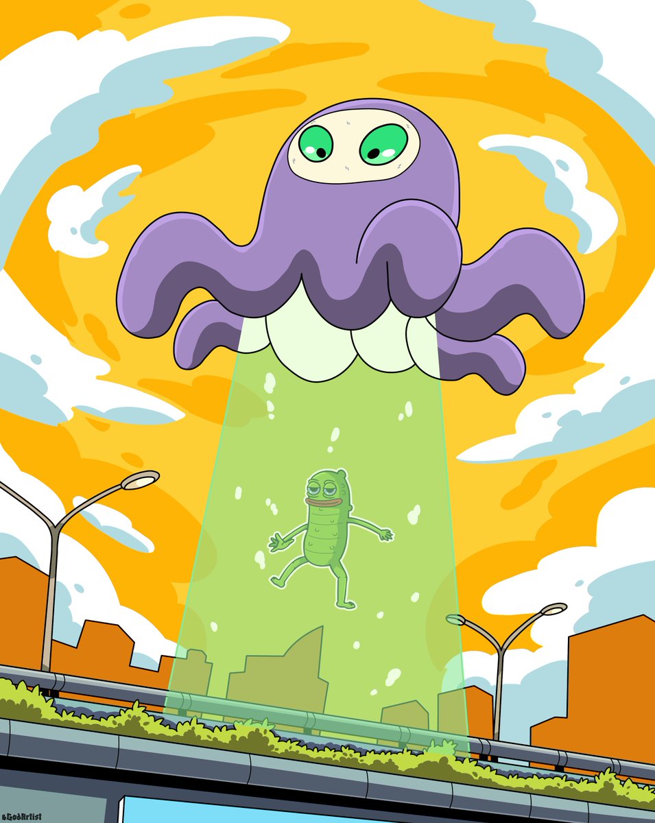 6GodArtist's tweet photo. My first entry into the #cukeartcontest 
Does Anyone Have A Clue Why Cuke Is Getting Abuducted?
What could aliens possibly want with him?
@mistercuke 

Hand Drawn 2D Digital Art. https://t.co/UB7C8l8NhN