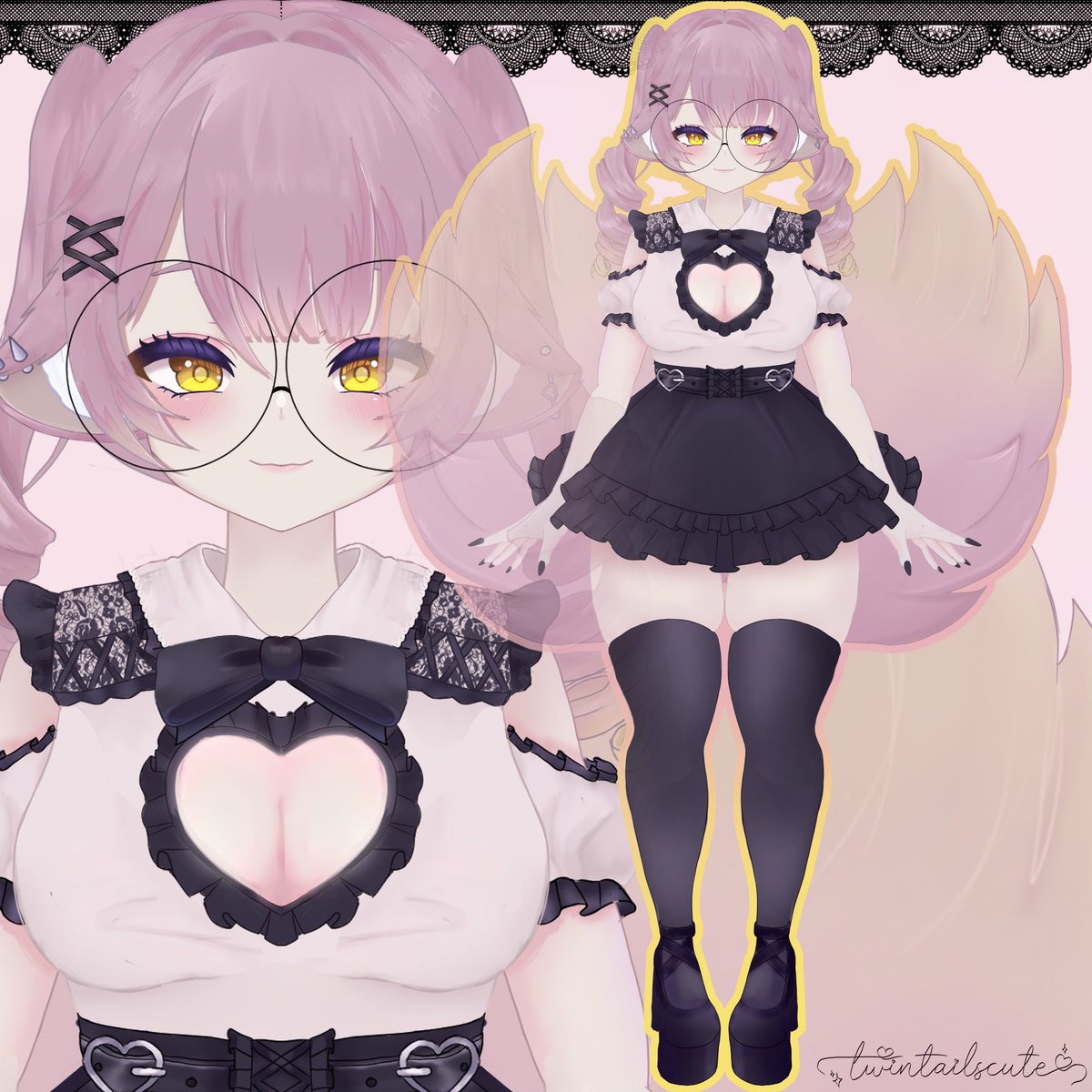 twintailscuteVT's tweet photo. New Model Art 🐾🦊💖
Completely made by me! I’m so proud, it really is me !💞 https://t.co/iejIeVIgsl
