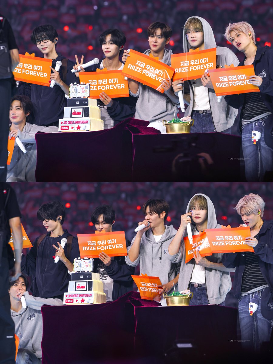 TOP_RIIZE's tweet photo. 260913 3주년 팬미팅 🎂🧡

라이즈 앞으로도 오래보자❕
#라이즈 #RIIZE https://t.co/o1zoPmn4Ld