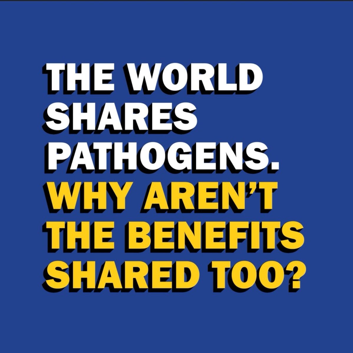 BethM239's tweet photo. 80 years ago, the world recognized the right to share in scientific progress &amp; its benefits.
Today, that principle is being tested at WHO.
No access to pathogen data without binding benefit sharing.
Developed countries must support a #fairPABS. https://t.co/ywRCp22Nvr
