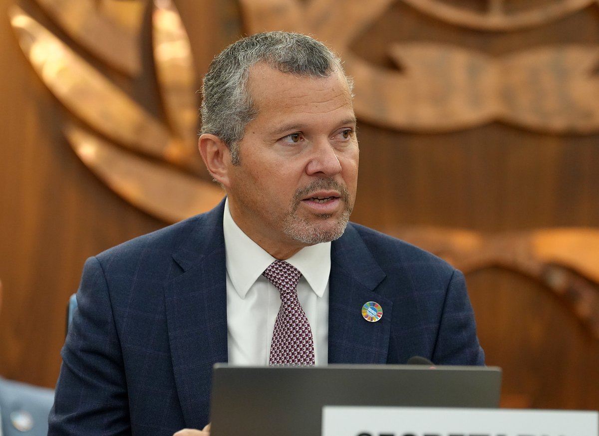 IMOSecGen's tweet photo. I opened IMO Sub-Committee on Carriage of Cargoes &amp; Containers, marking recent tragic maritime incidents &amp; the concerning global #maritimesecurity situation.
This week: safety provisions for new technologies &amp; fuels &amp; harmonized lashing software standards.
https://t.co/RgQXfjq8Ob https://t.co/q9rM2wxdPx
