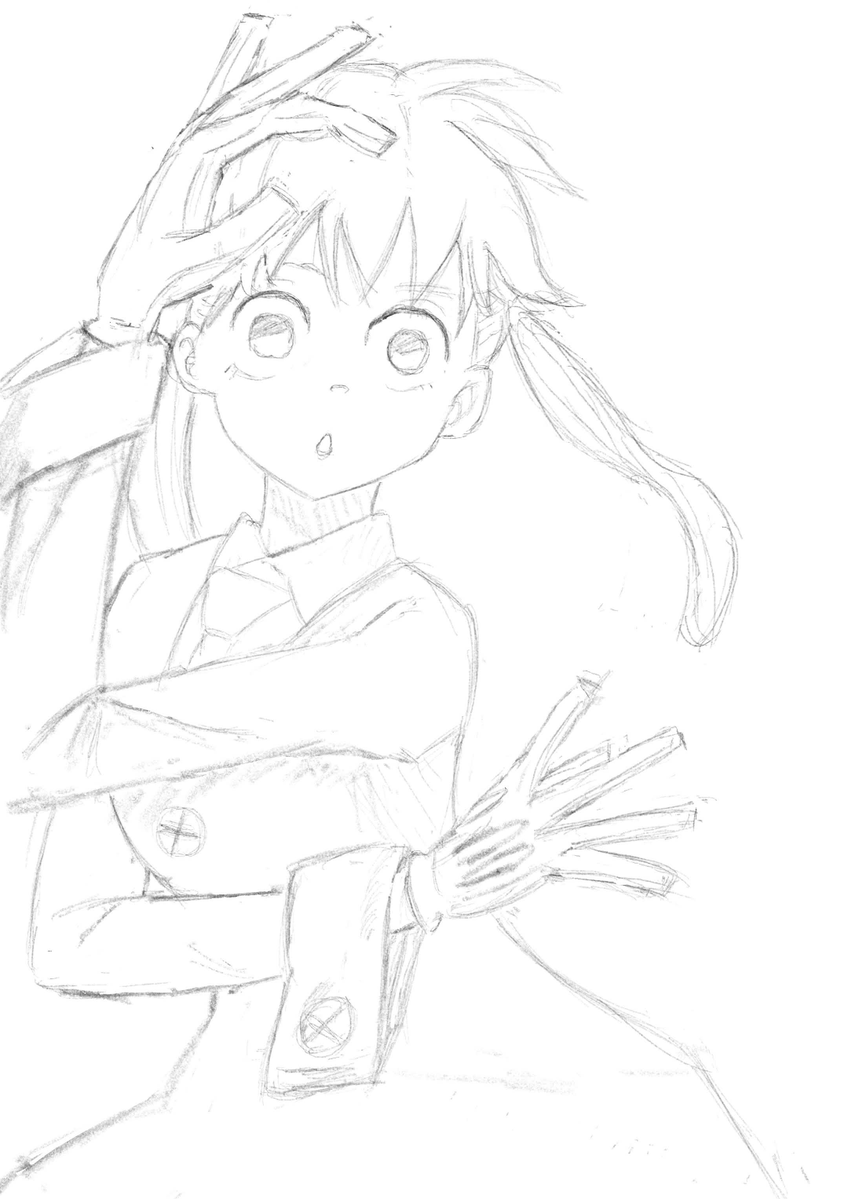 eokakuman's tweet photo. 模写練習 https://t.co/bkD0A05BEU