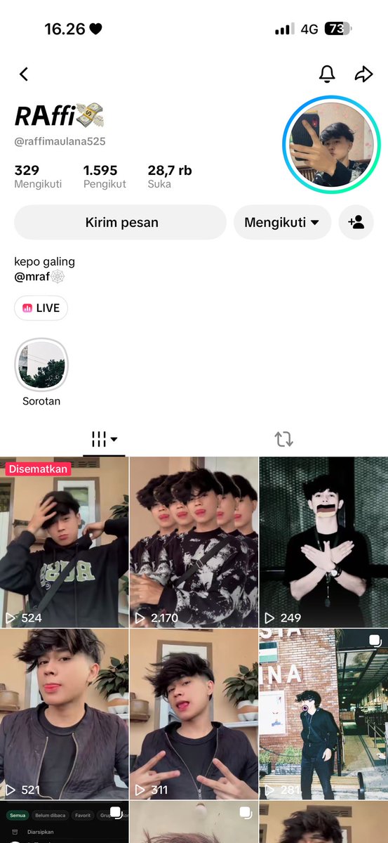 Prankstereallll's tweet photo. RAFI-BINTANG Brondong TikTok 🤤🫣
OPEN JASA PRANK - TEMEN/MUSUH/COWOK NORMAL/SELEBTT/SELEBGRAM Dll?
TRUSTED!!! ( VIDEO REAL HASIL SENDIRI )
WAJIB DP (Soalnya sering di TIPU) 
2/3 HARI langsung dapat tanpa basa - basi !! 
Mau? chat ke TELE saja ya 
(https://t.co/gwgVyNoYyA) https://t.co/RUwbBvus44