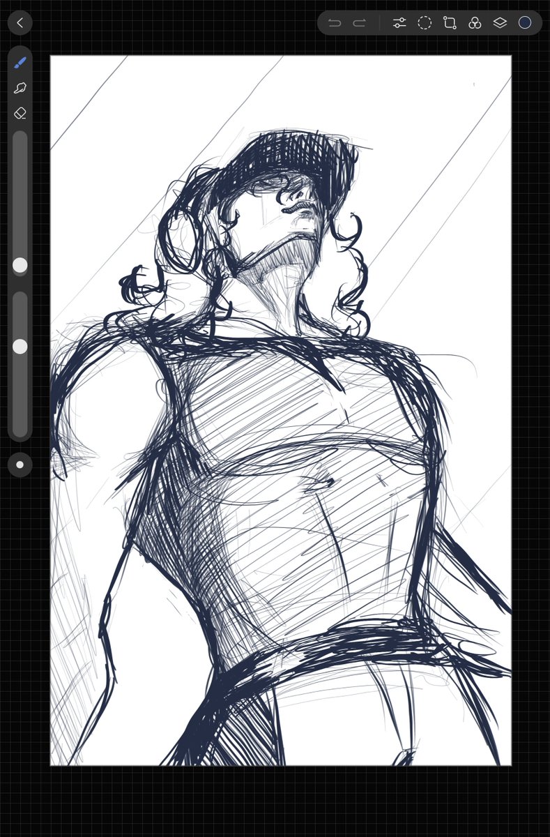 Asya735071's tweet photo. A quick sketch that I want to turn into a full‑fledged artwork ���� Lately, I’ve been often drawing figures from complex angles ✨
#fypシ゚ #fypシ゚viral #artmoots #drawing #art #ArtistOnX https://t.co/EckwkG3uGl