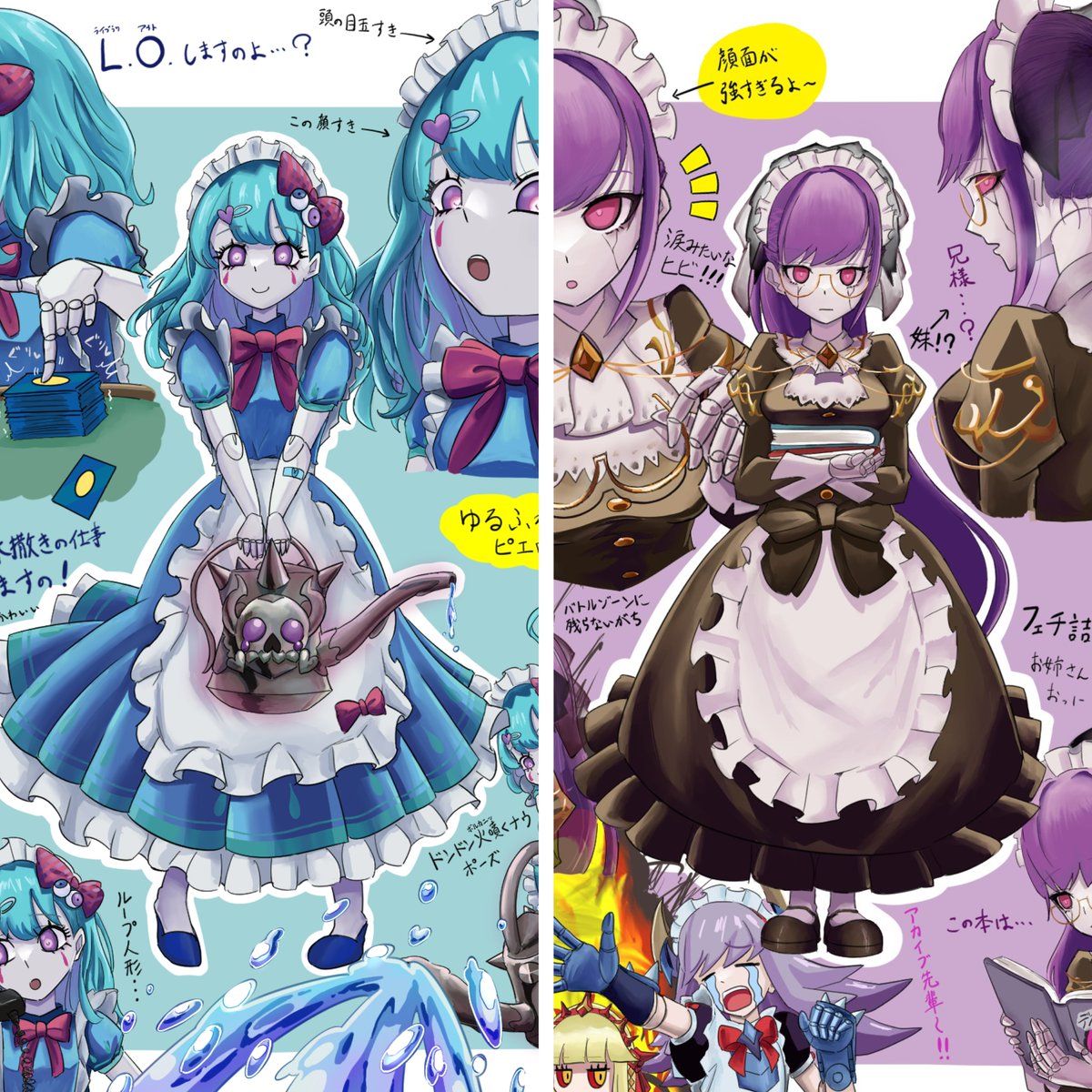 Furi_Kake__'s tweet photo. デスパペット図鑑 ファンタジーBEST組はこれにて終了！メアリージェニーと冥土人形、みんなかわいい！ https://t.co/yQWo5jE8j2