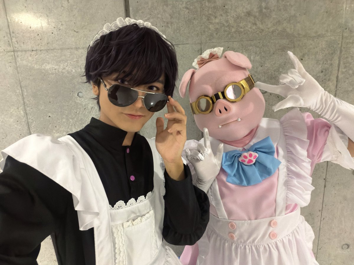 ojiro_sano's tweet photo. #ぶっとびな祭 
余韻が全く冷めないので浸らせてください🍆

DAY1メイド服メンバー

このお二人、人質になった時に真っ先に見捨ててきました笑
おらふくんに関しては大爆笑してました

ちなみに小道具のタバコはココアシガレットで劇中にこっそり食べてました https://t.co/24jMrbG87f