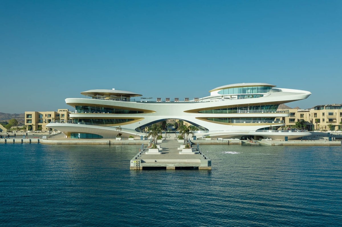 JohnPagano's tweet photo. AMAALA Yacht Club is officially open, putting the Saudi Red Sea on the global yachting map @AMAALA.

Powered 100%  by renewable energy &amp; with 119 berths, it brings together luxury, wellness and #regenerativetourism in a way that is unique anywhere in the world. #AMAALAYachtClub https://t.co/nUpMivTZUU