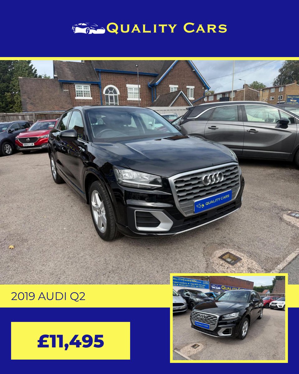 AmadaFilaseknh's tweet photo. 2019 Audi Q2 1. 5 TFSI CoD 35 Sport, £11, 495. Petrol, manual, 64, 093 miles. Finance from £261. 80 per month. Warranty and part exchange available. We buy cars. Call 07961 379088. Finance subject to status. https://t.co/VGR7PA7eiE