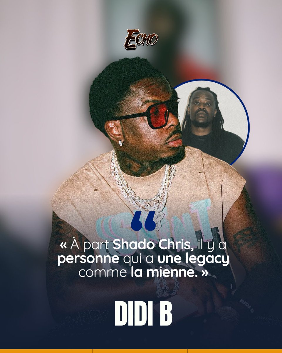 echotheivory's tweet photo. 🚨🤯 DIDI B DÉGAINE « 13 IN MTL » ! 🇨🇮🇨🇦🔥

Le rappeur ivoirien vient de dévoiler le clip de son nouveau freestyle « 13 IN MTL (Freestyle in América) ». 🎬🔥

🗣️ « À part Shado Chris, il y a personne qui a une legacy comme la mienne. » https://t.co/6WG8fWDRiY