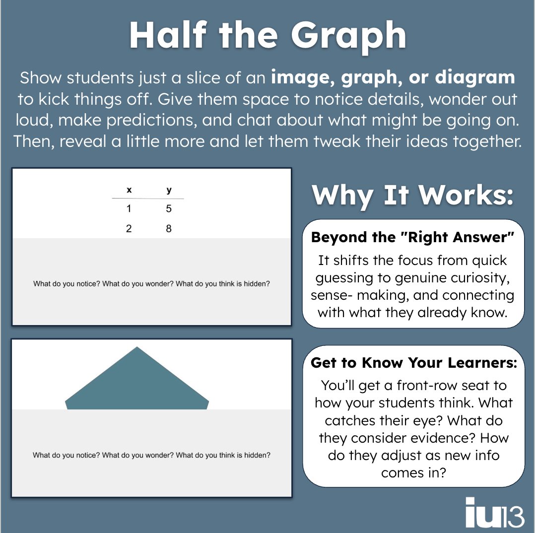 IU13EdTech's tweet photo. Want to turn 'Why do we have to learn this?' into 'What happens next?' Try this simple strategy to spark instant curiosity in any content area! https://t.co/j6Eodzst7W