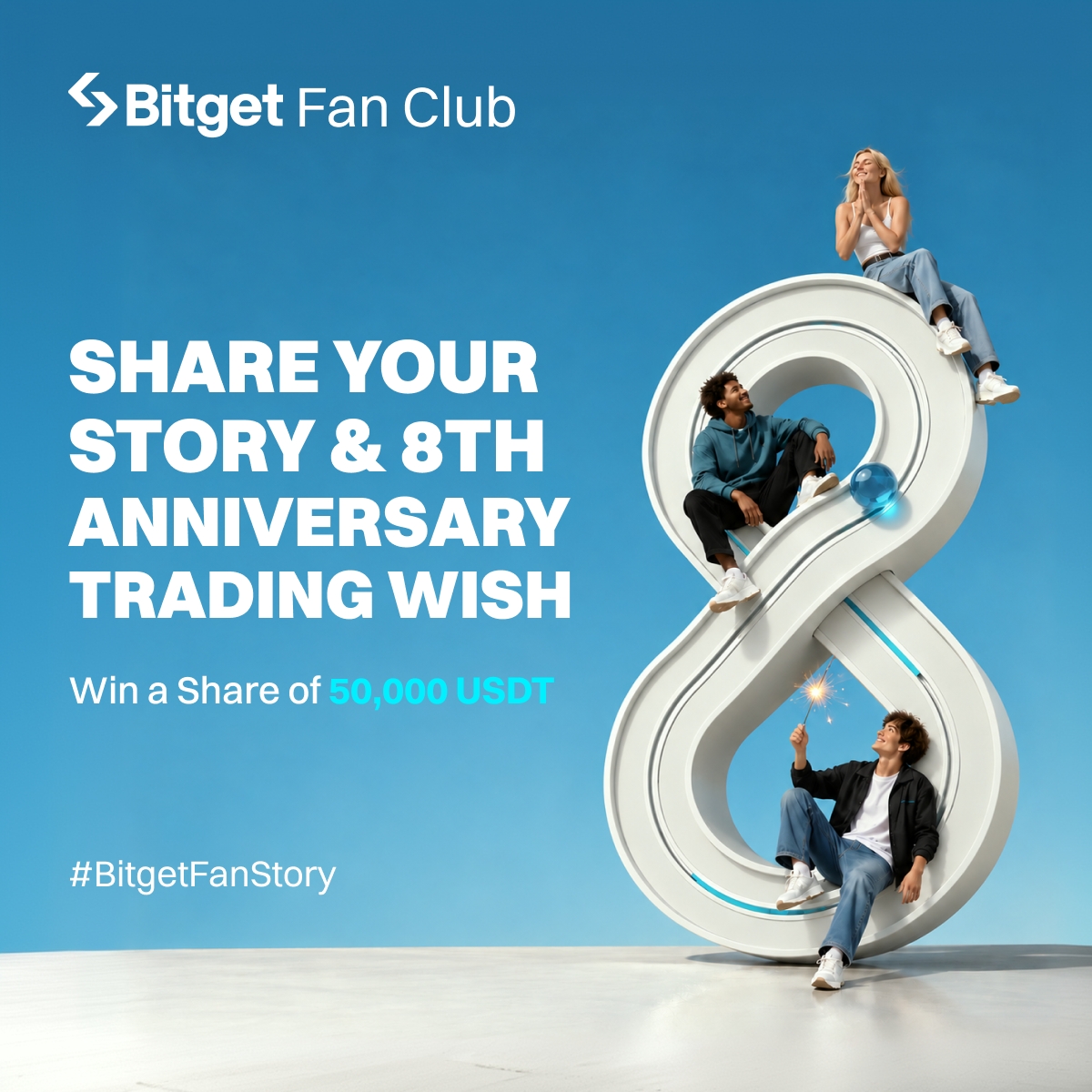 bitget's tweet photo. Bitget Fan Club celebrates #BitgetTurns8 by giving away 50,000 USDT!

Share your 8th Anniversary Wish for Bitget. What would you love to see from us in the year ahead?

You may even get a chance to interact with @GracyBitget & @xiejiayinBitget.

Cast your wish? 👇

#BitgetFanStory