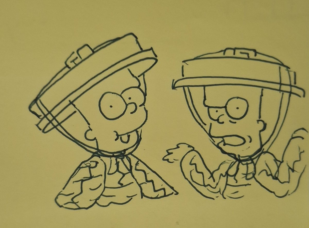 vividstarx's tweet photo. tinfoil bart doodle https://t.co/q2NPaQcJz8