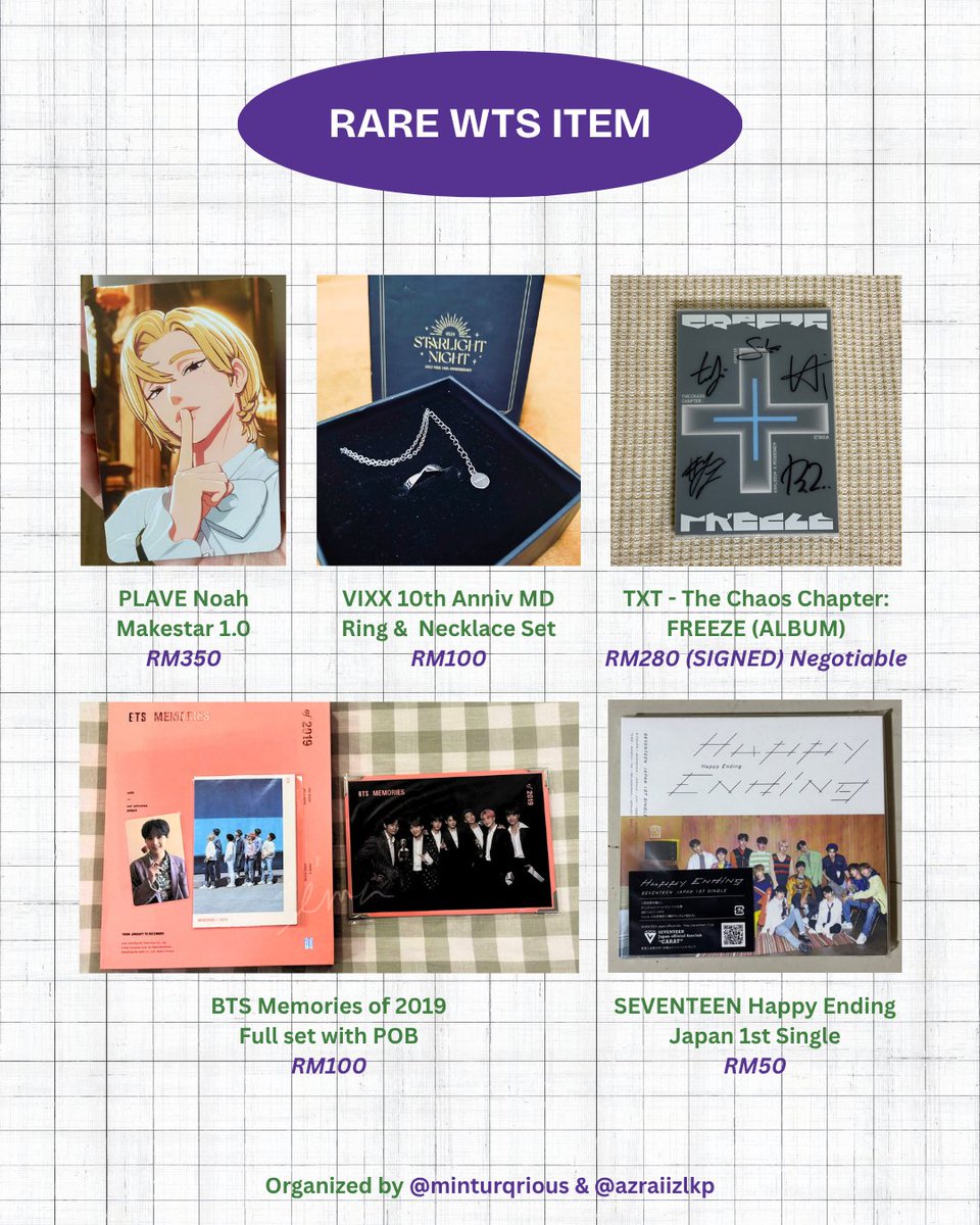 simpjaeyuns's tweet photo. Our Kpop Carboot Sale happening this Saturday will feature 60+ Kpop groups and some K-Drama merch to let go with official autograph 👀

📆 19 Sep (Sat)
🕒 4PM-7PM
📍 Lepak Senja, Kayu Ara
🚊 5-6 mins walk, LRT Kayu Ara
🏟️ https://t.co/AAJueRM7Fo

Spot your favs?

#kpopcarbootsale https://t.co/N8nb4ytBcu