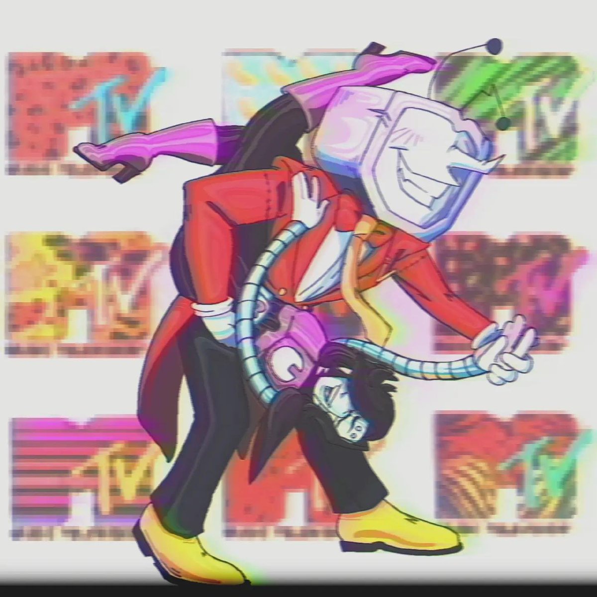 SilenceCaravan's tweet photo. Mtv ... Why didn't anyone think of making the name of their ship Mtv?

#deltarune #undertale #tenna #mettaton https://t.co/QQD1QhMzm0