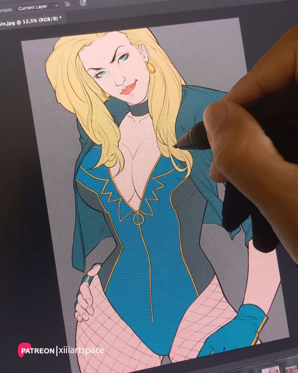 xiiiartspace's tweet photo. Black Canary - Color Process  
Inside the Studio https://t.co/8r1u9gz7zp