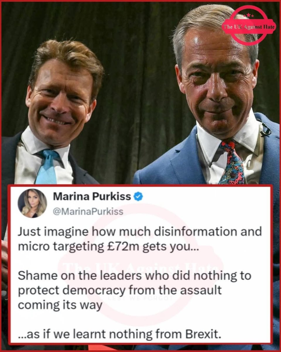 nicky_NoPasaran's tweet photo. #Farage
#PlaythingOfForeignBillionaires 
#ReformUK 
#NoGoodForBritain 
#FaragesBrexitBrokeBritain https://t.co/dbtwcvsgst