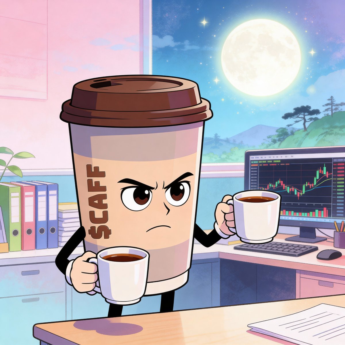 Craze4Caffeine's tweet photo. $CAFF traders saw the moon and still said one more candle 🫡 https://t.co/ulUKhoEtgF