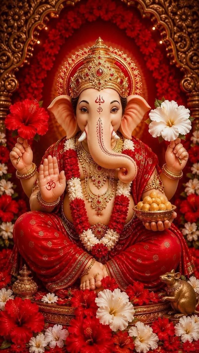 iamswarasharma's tweet photo. 🙏🏻🌸 गणेश चतुर्थी की हार्दिक शुभकामनाएं!ॐ पूर्णमदः पूर्णमिदं पूर्णात् पूर्णमुदच्यते ।पूर्णस्य पूर्णमादाय पूर्णमेवावशिष्यते ॥ॐ शान्तिः शान्तिः शान्तिः🪷🌺🙏🏻✨️ https://t.co/jBdRYHV9xV