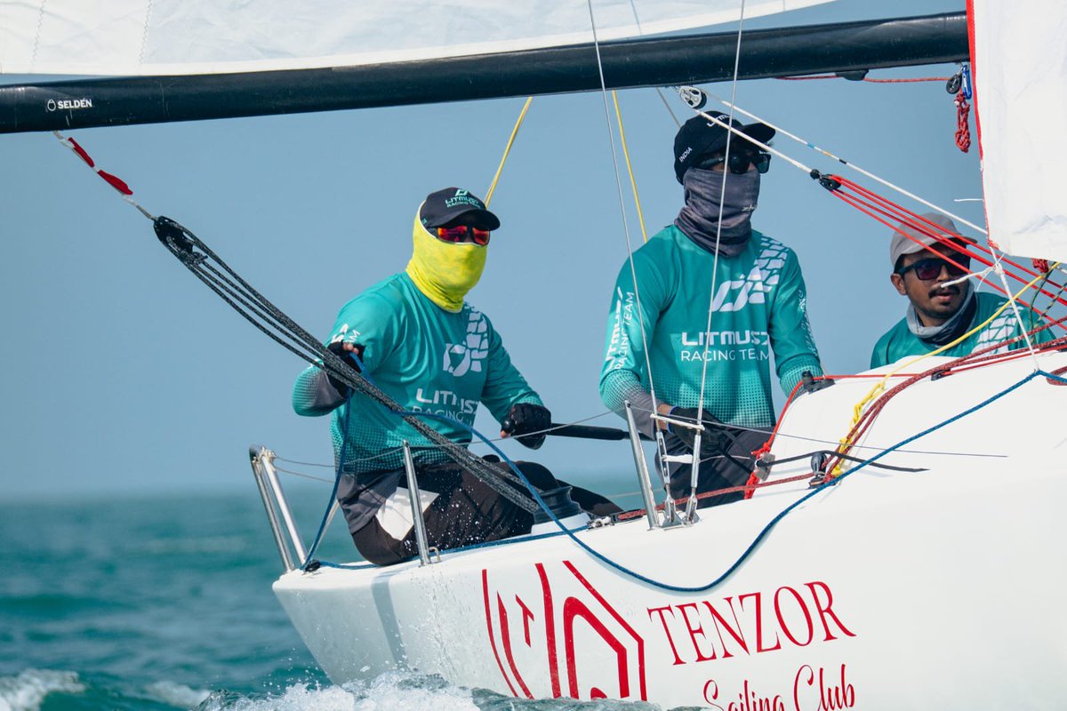 YAIUpdates's tweet photo. Congratulations to the Indian sailing team, skippered by Abhimanyu Panwar, on finishing 2nd at Stage 1 of the J/70 Middle East Cup 2026! 🥈⛵️

#IndianSailing #J70 #MiddleEastCup #Sai https://t.co/VPWoOsko8K
