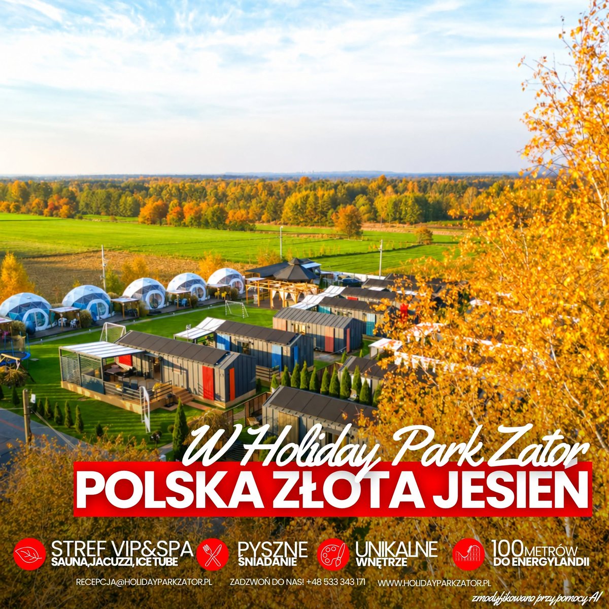 HolidayZator's tweet photo. 🍂🎢 Polska złota jesień w Energylandii! 🍁
Jesień w Zatorze ma wyjątkowy klimat — złote liście, piękne widoki i emocje, które w Energylandii nie zwalniają ani na chwilę! 😍
Rezerwuj na https://t.co/fGdLk4u8Z8 https://t.co/f3gKeCUUnG